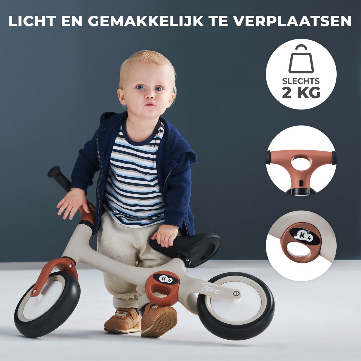 Kinderkraft TOVE Loopfiets - 2 kg Opvouwbaar tot 25 kg thumbnail 2