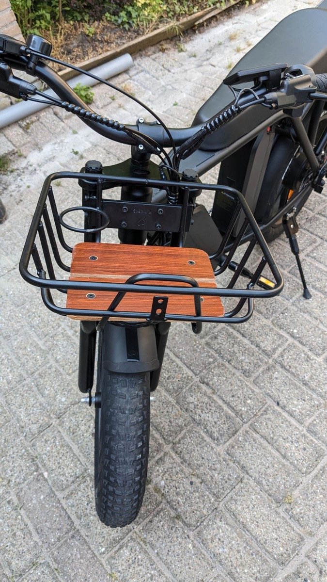 Voordrager Zwart Fietskrat Zwart Anti-diefstalset Voor De Bevestiging Combideal 26 Inch 28 Inch Voorrek Zwart Zwarte Krat Bevestigingsset Pimp Je Fiets Large