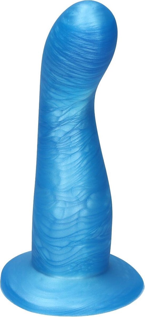 Goedkoopste Ylva & Dite - Leda - Siliconen G-spot / Prostaat dildo - Made in Holland - Blauw Metallic