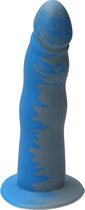Ylva & Dite - Anteros - Realistische Siliconen dildo met zuignap - Voor mannen, vrouwen of samen - Handgemaakt in Holland - Grey / Light Blue