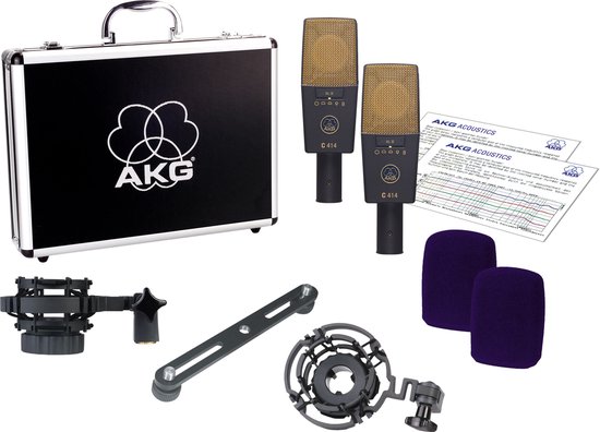 AKG C 414 XLII-ST condensator studiomicrofoon matched set