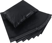 50 x zwarte Plastic Envelop van gerecycled plastic / Webshopzakken / Verzendzakken A4+ / B4 – 26 x 35 cm / Verzendenveloppen / Koerierszakken / Poly Mailer