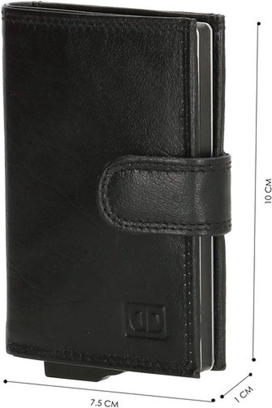 Double-D Porte-cartes de crédit Jaipur - Noir