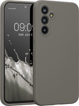 kwmobile telefoonhoesje geschikt voor Samsung Galaxy A54 5G - TPU backcover met siliconen coating - Smartphone case in steengrijs