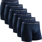 DANISH ENDURANCE Katoenen Boxershorts- Onderbroeken voor Heren- 6 pack - Maat L
