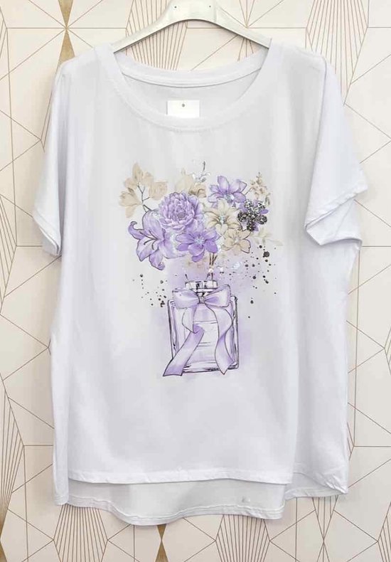 t-shirt, parfum, lila, one size