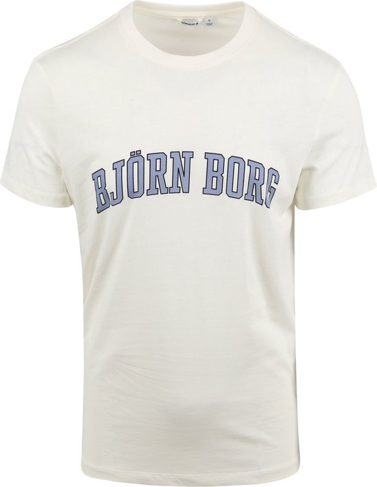 Bjorn Borg - Essential T-Shirt Gebroken Wit - Maat L - Regular-fit | bol.com