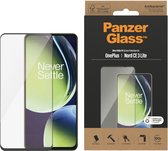 PanzerGlass Ultra-Wide Fit Screen Protector Geschikt voor OnePlus Nord CE 3 Lite - Case Friendly Tempered Glass - Antibacterieel - Zwart