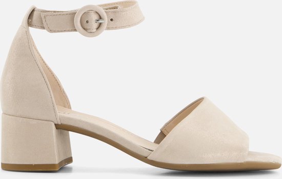 Gabor Sandalen met hak beige Suede - Dames - Maat 41