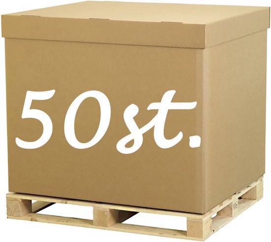 Carton de déménagement 50 pièces BIG Carton 600 x 400 x 250 mm 1 ROLL TAPE  100m Carton