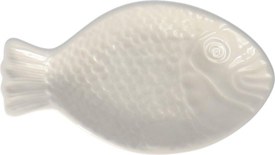 Duro Ceramics - Schaal Fish wit 23,5cm - Schalen
