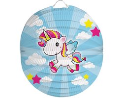 Folat - Lampion Unicorn (1 Stuks) - Lampion sint maarten - lampionnen - Sint maarten optocht - lampionnen papier - Lampion Halloween