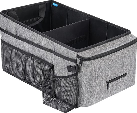 Autostoelorganizer voor voor- of achterbank, meervoudige opvouwbare
