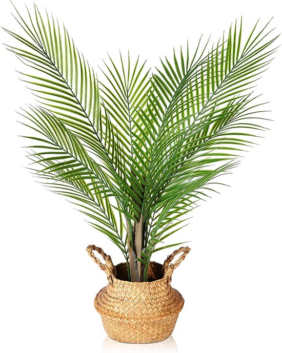 Kunstplant groot areca palm 80 cm kunstplanten groot in pot kunstpalm nep  planten... | bol.com