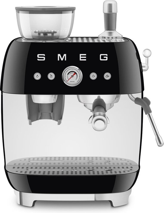 SMEG EGF03BLEU - Espressomachine met geïntegreerde bonenmaler - Zwart