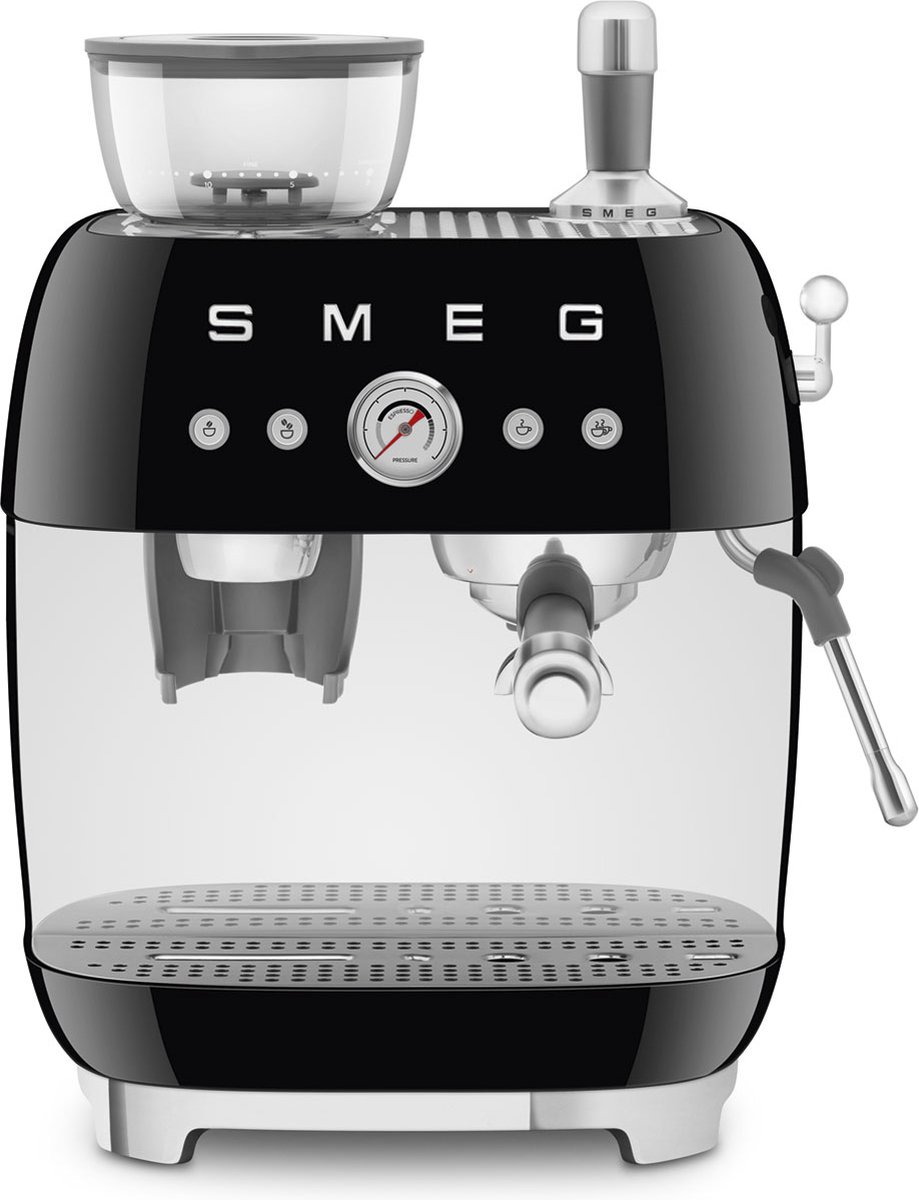 SMEG EGF03BLEU - Espressomachine met geïntegreerde bonenmaler - Zwart