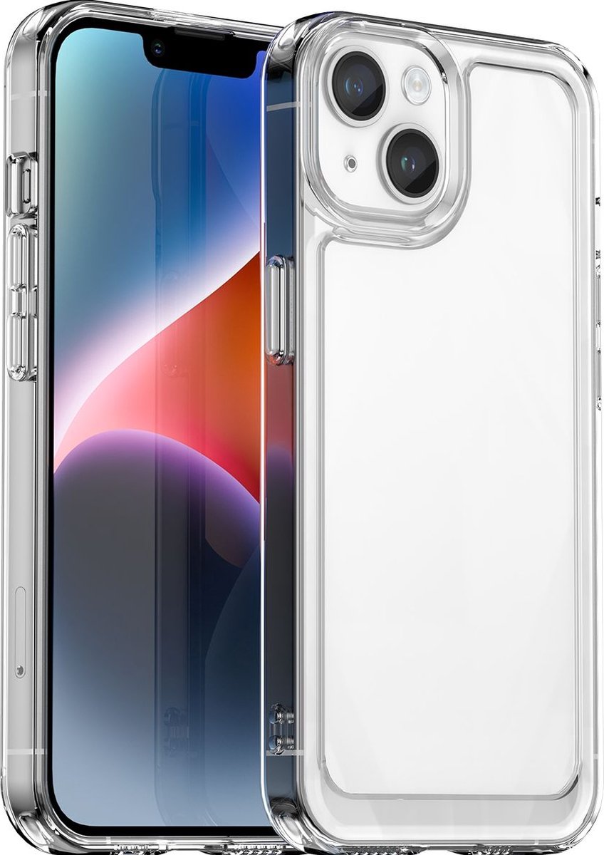 Mobigear Doorzichtig Hoesje geschikt voor Apple iPhone 15 Telefoonhoesje Flexibel TPU | Mobigear Crystal Backcover | Doorzichtig Telefoonhoesje iPhone 15 | iPhone 15 Case | Back Cover - Transparant