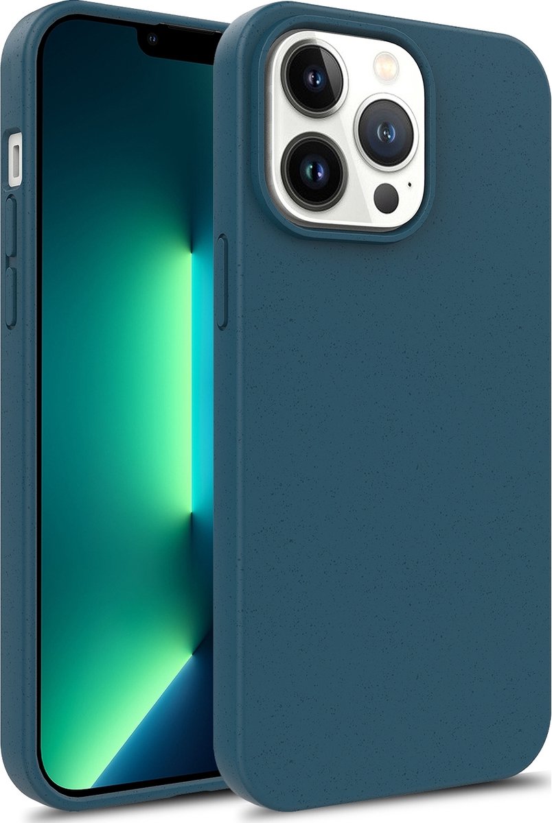 Mobigear Hoesje geschikt voor Apple iPhone 15 Telefoonhoesje Eco Friendly | Mobigear Bio Backcover | iPhone 15 Case | Back Cover - Blauw