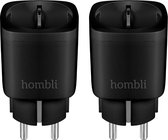 2x Hombli Smart Plug - WiFi - Hombli' énergie via application mobile - Zwart