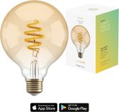 Hombli Smart Ampoule à filament E27 G95 - Ambre - Globe - Lumière blanche chaude