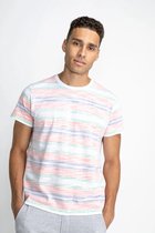 Petrol Industries - T-shirt rayé pour homme - Oranje - Taille XXL