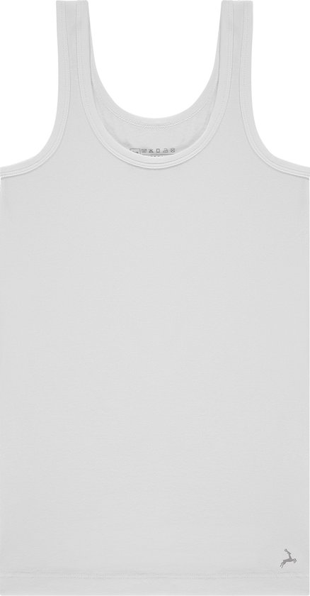 Basics singlet wit voor Jongens | Maat 122/128