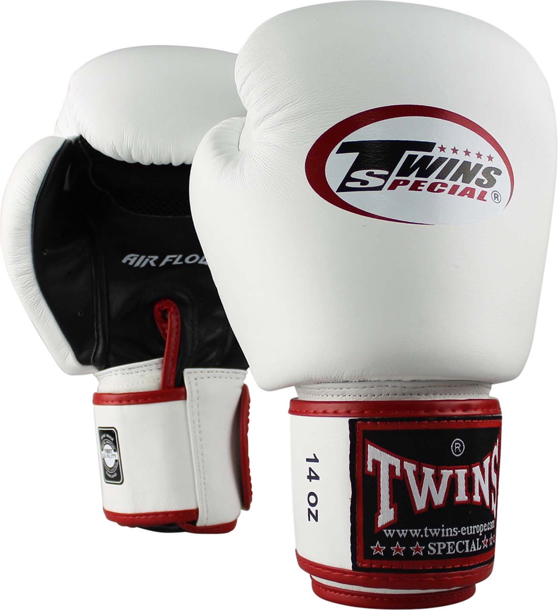 Twins Special BGVL Air Bokshandschoenen Air Mesh Wit/Zwart 12 oz