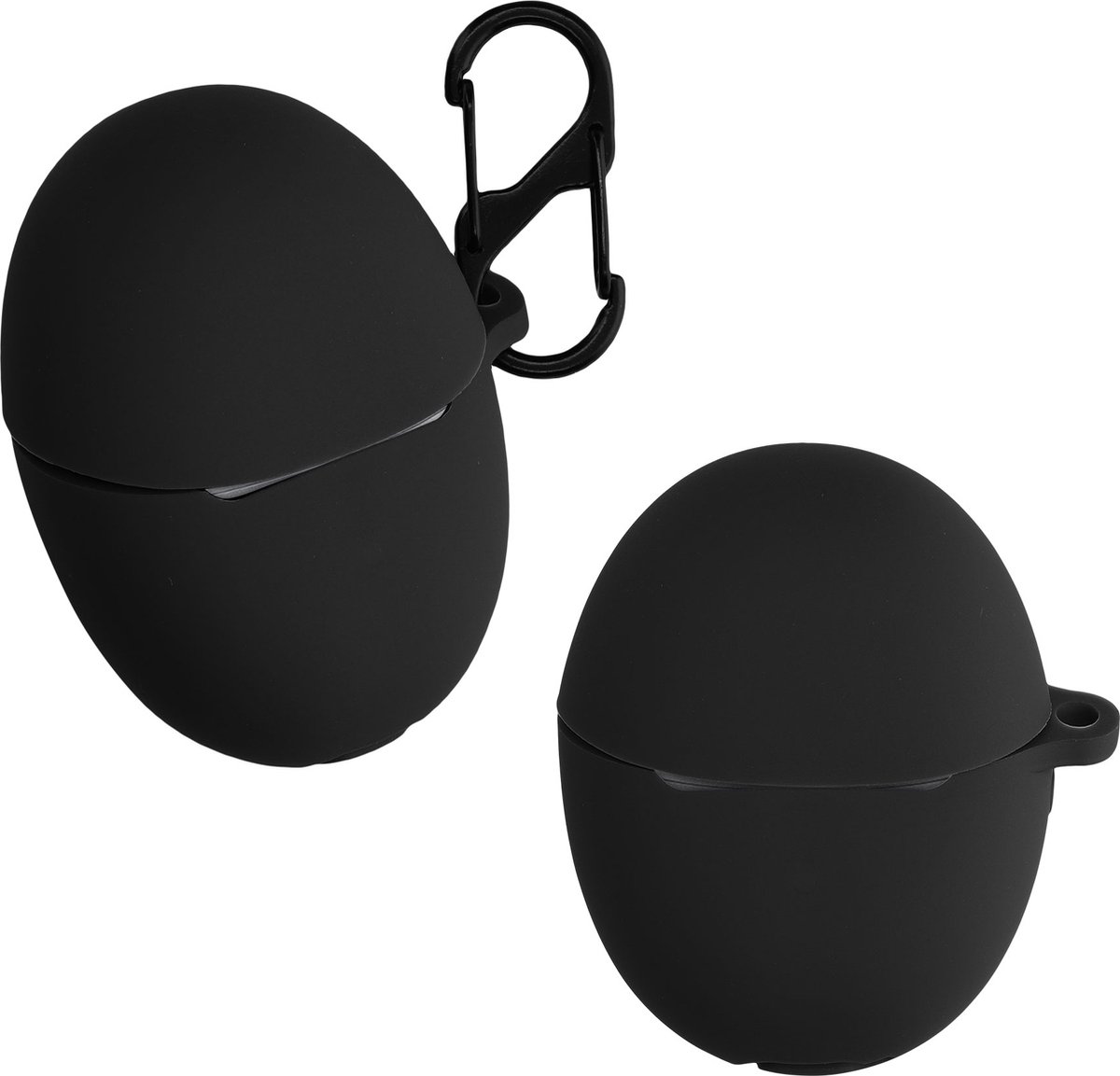 kwmobile hoes geschikt voor Huawei Freebuds 5 - Siliconen cover voor oordopjes in zwart