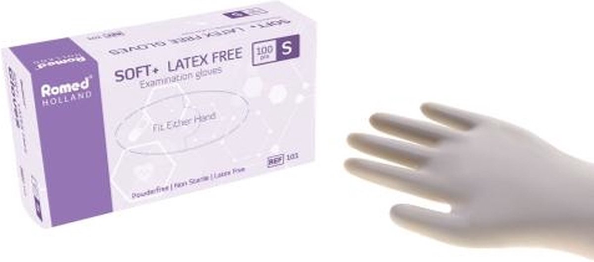 Goedkoopste Romed Soft latexvrije onderzoekshandschoenen 100 stuks M Romed - Wit - Vinyl - Poedervrij en latexvrij