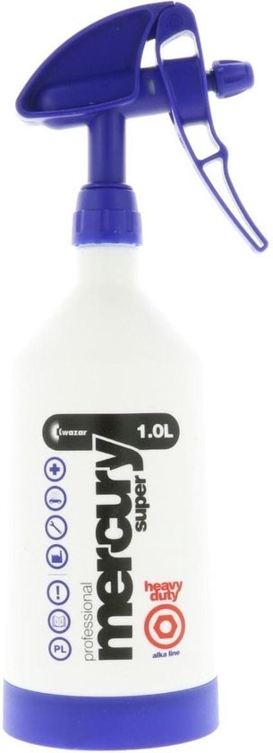 Pulvérisateur Kwazar Mercury Super 360 Pro+ 1000ml - Double Action, Utilisable à L'envers - Jaune