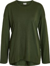 Noisy may T-shirt Nmmathilde L/s O-neck High/low Top 27026082 Kombu Green Dames Maat - S