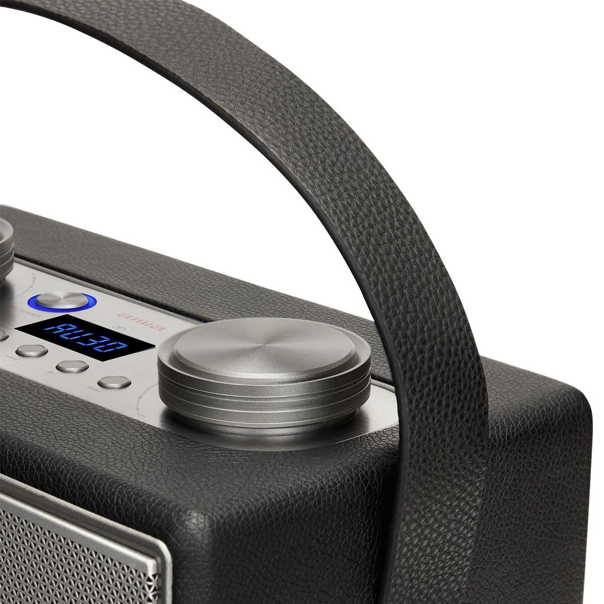 Portable Bluetooth Radio Aiwa BSTU800BK 50W Speaker Grey Vintage