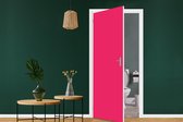 Deursticker Karmijn - Kleuren - Palet - Roze - 75x205 cm - Deurposter