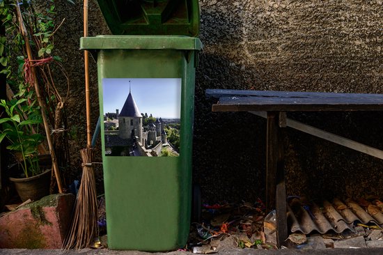 Sticker container Carcassonne - Les tours du château Château Comtal en  France - 40x40... | bol