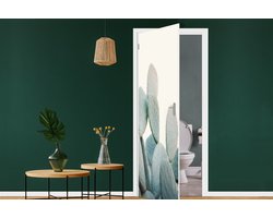 Deursticker Plant - Groen - Cactus - Natuur - 80x215 cm - Deurposter