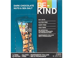 Be-Kind - Dark Chocolate Nuts & Seasalt - 12 x 40g