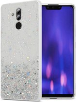 Cadorabo Hoesje geschikt voor Huawei MATE 20 LITE in Transparant met Glitter - Beschermhoes van flexibel TPU silicone met fonkelende glitters Case Cover Etui