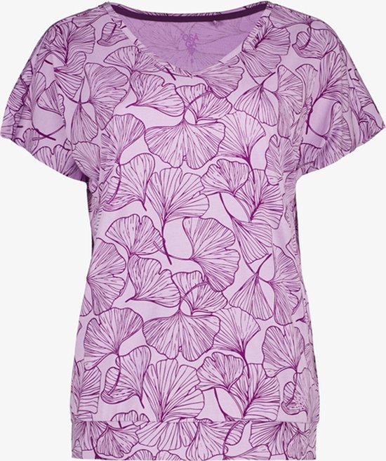 T-shirt de sport femme Osaga violet avec imprimé - Taille XL