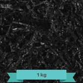 creative deco 1 kg zwart opvulmateriaal voor cadeau 100 g het vullen van kerstcadeaus voor paascadeaus