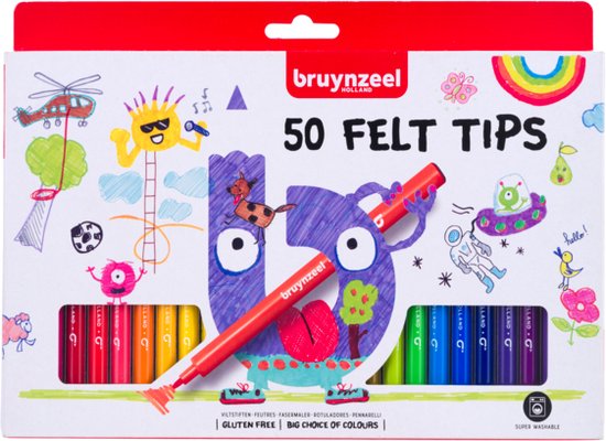 Ensemble de Feutres Bruynzeel | 50 couleurs