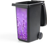 Container sticker Lavendel - Close-up - Bloemen - Paars - 44x98 cm - Kliko sticker