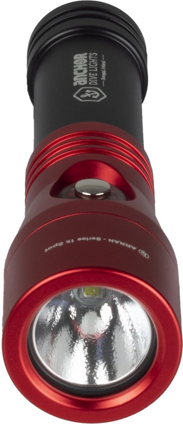 Lumières de plongée d' Anchor | ARRAN - Lampe de plongée | Rouge | Spot - 1000 lumens