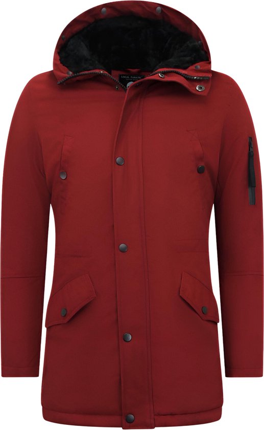 Parka Heren Winter - Winterjas Mannen - 7065 - Rode Jas