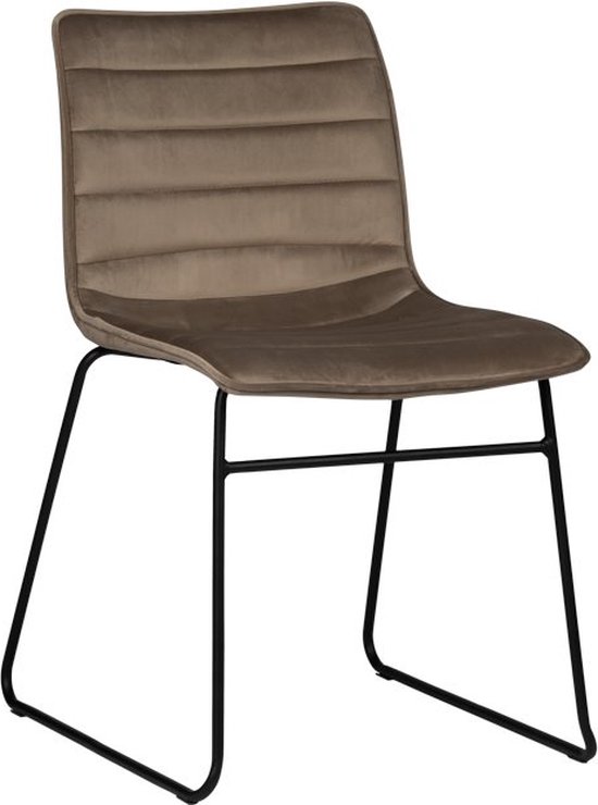 PoleWolf - Ripple stoel - Velvet - Duifgrijs