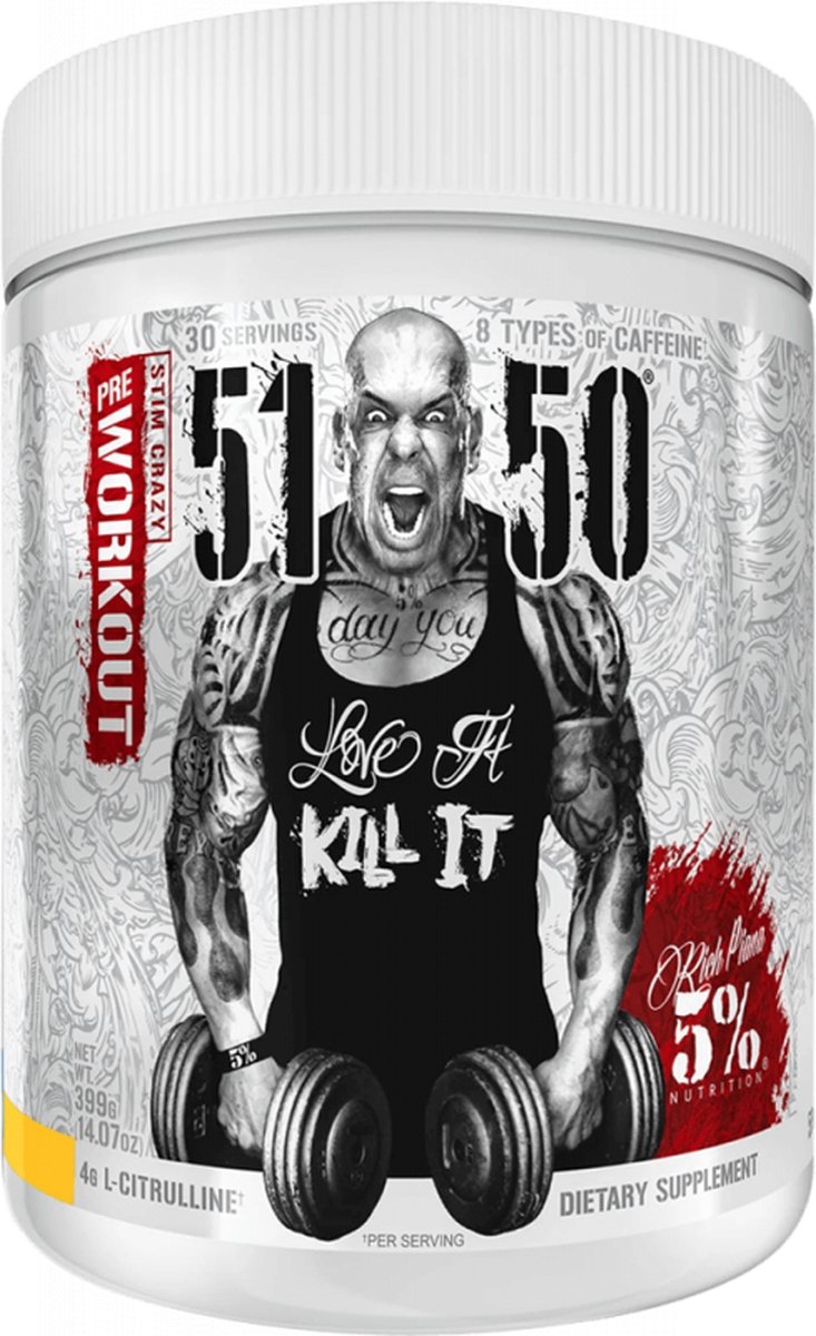 5150 Pre-Workout - Tropical - 375g - 5% Nutrition Rich Piana