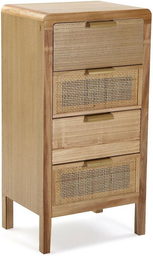 Ladenkast Versa Bruin Rotan Paulownia hout Hout MDF 30 x 77,5 x 40 cm