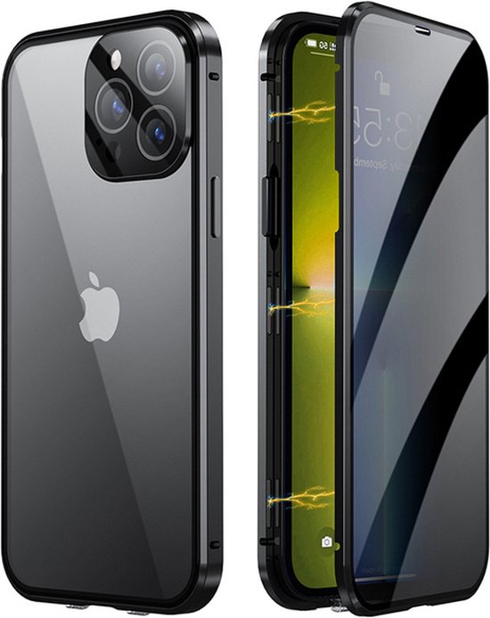 Coque arrière à adsorption magnétique pour iPhone 13 - Coque pour iPhone 13  avec cadre