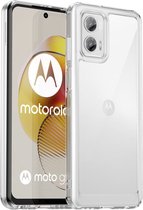 Motorola Moto G73 Hoesje Acryl Back Cover Transparant