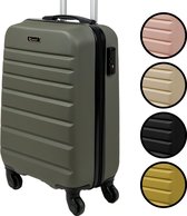 Handbagage koffer - TSA slot - Reiskoffer - Anti-diefstal - 35 L - 54 x 34 x 20 cm - Olijf groen