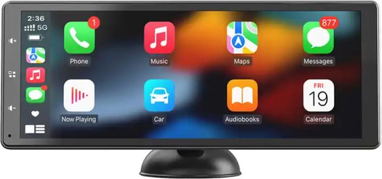 Portable Smart Navigatie - Apple Carplay & Android Auto - 10 Inch - Touchscreen - Bluetooth
